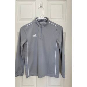 Adidas Climalite kids long sleeve quarter zip up